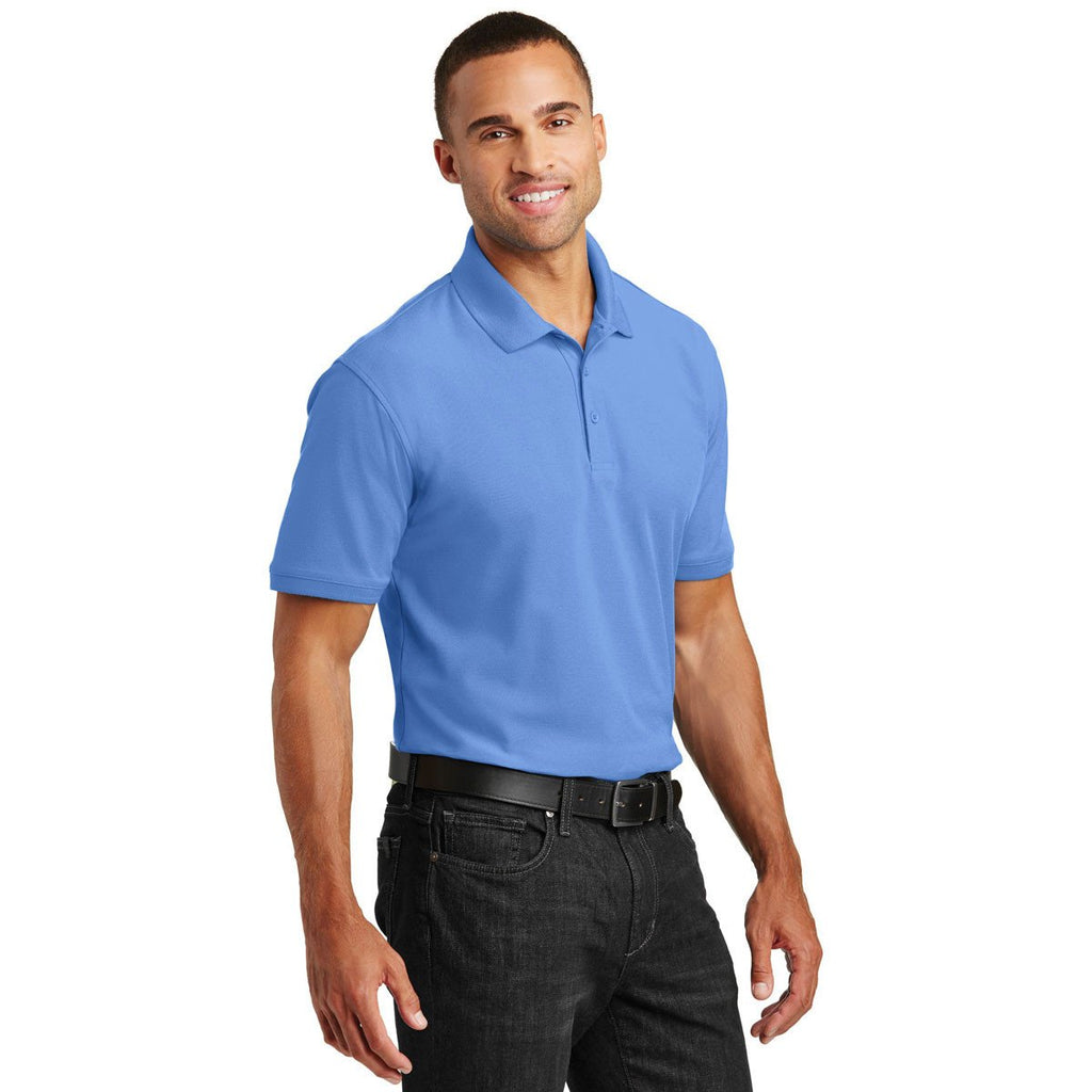 Port Authority Men's Carolina Blue Core Classic Pique Polo