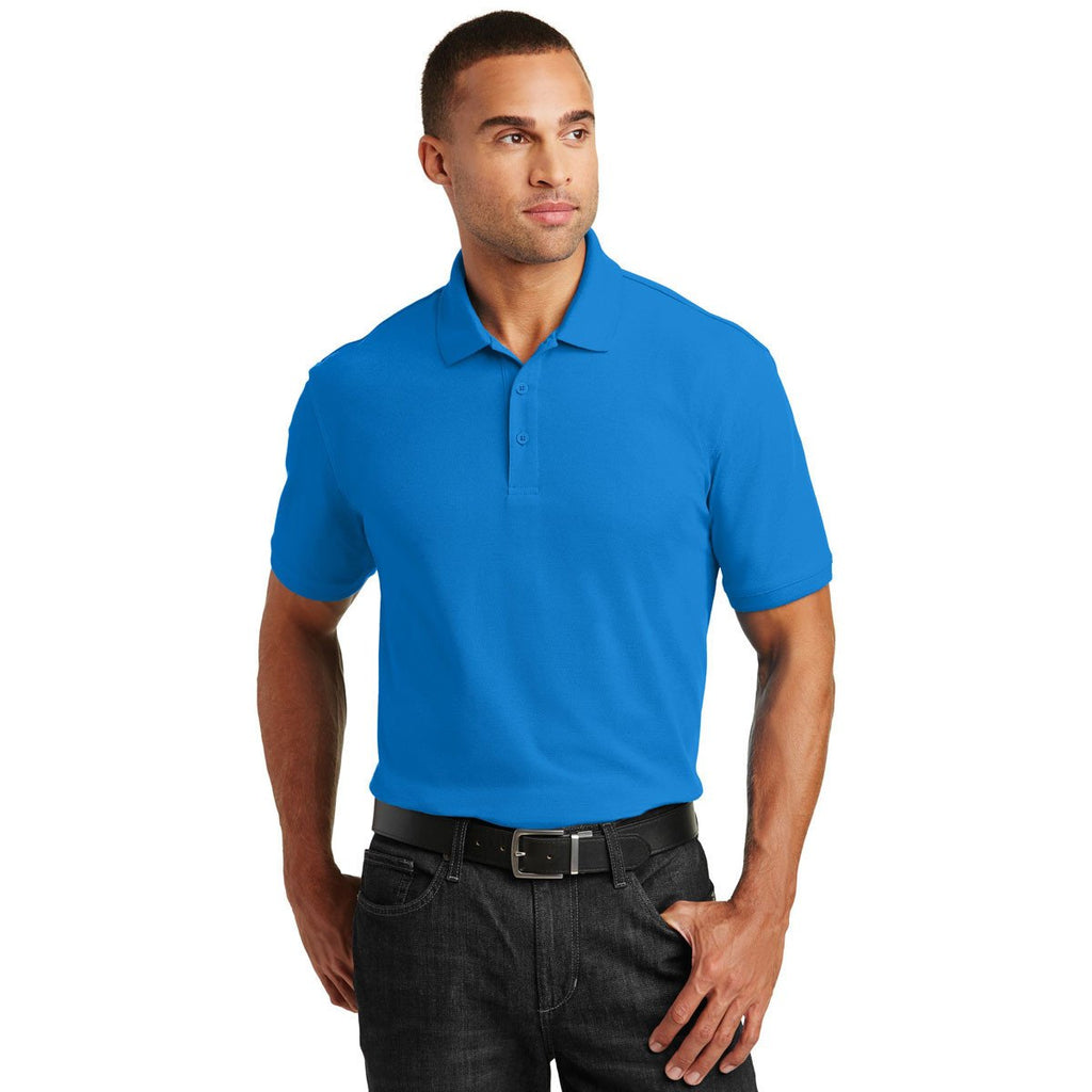 Port Authority Men's Coastal Blue Core Classic Pique Polo