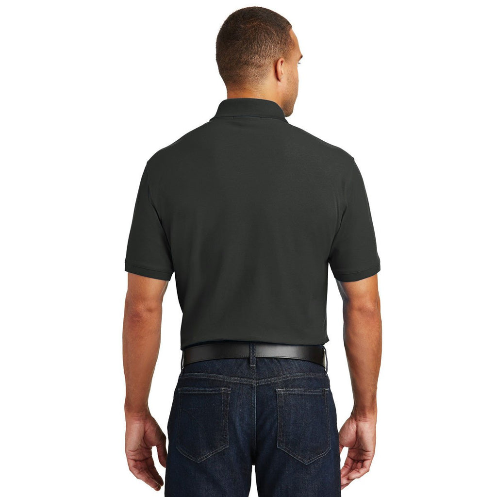 Port Authority Men's Deep Black Core Classic Pique Polo