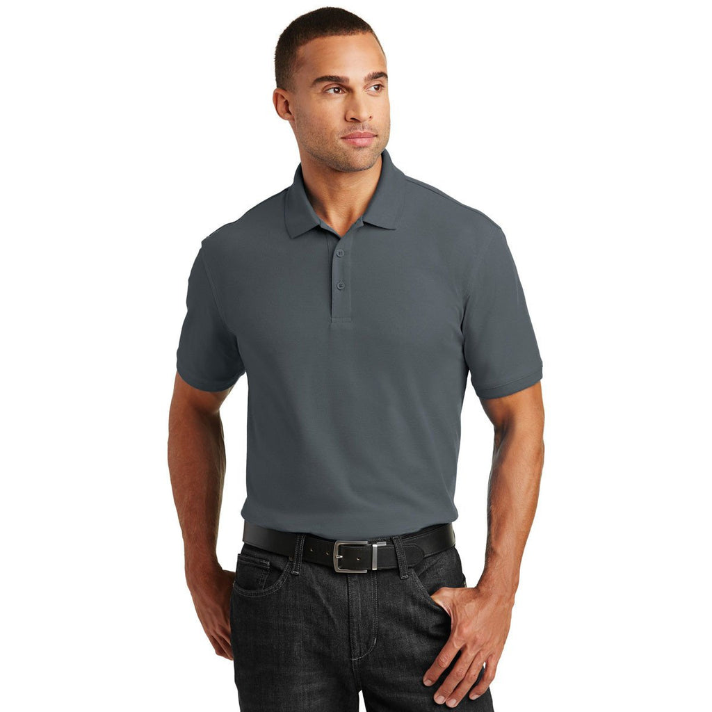 Port Authority Men's Graphite Core Classic Pique Polo