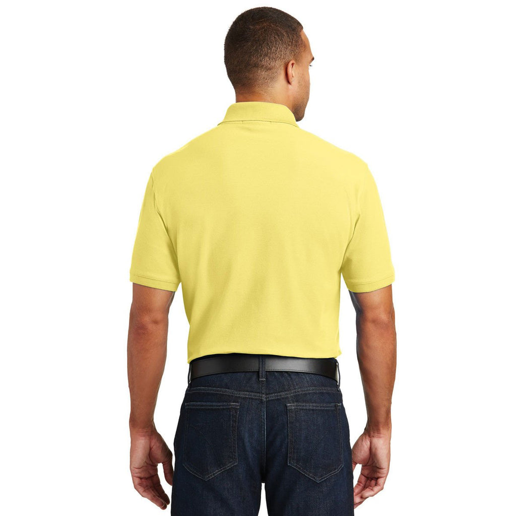 Port Authority Men's Lemon Drop Yellow Core Classic Pique Polo