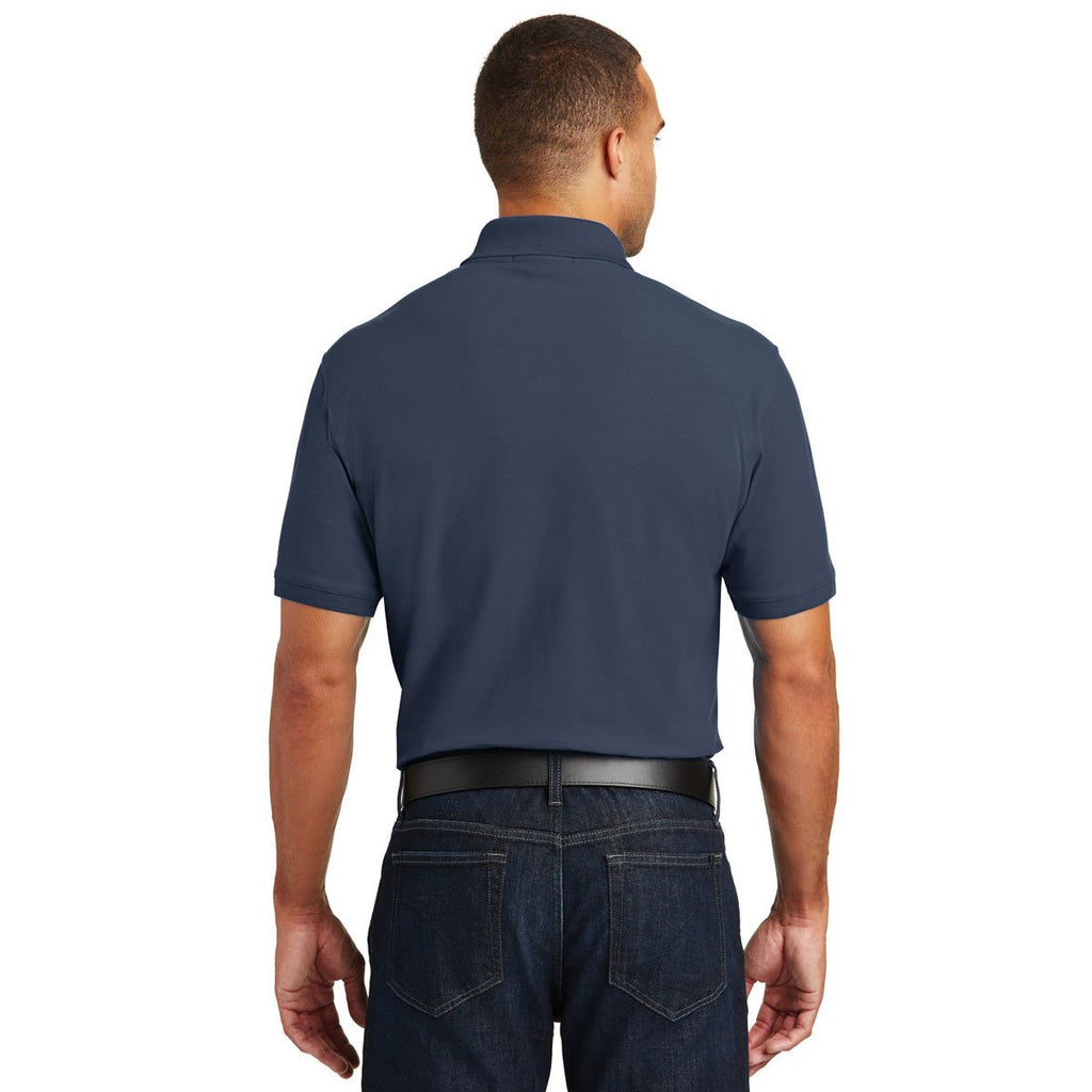 Port Authority Men's River Blue Navy Core Classic Pique Polo