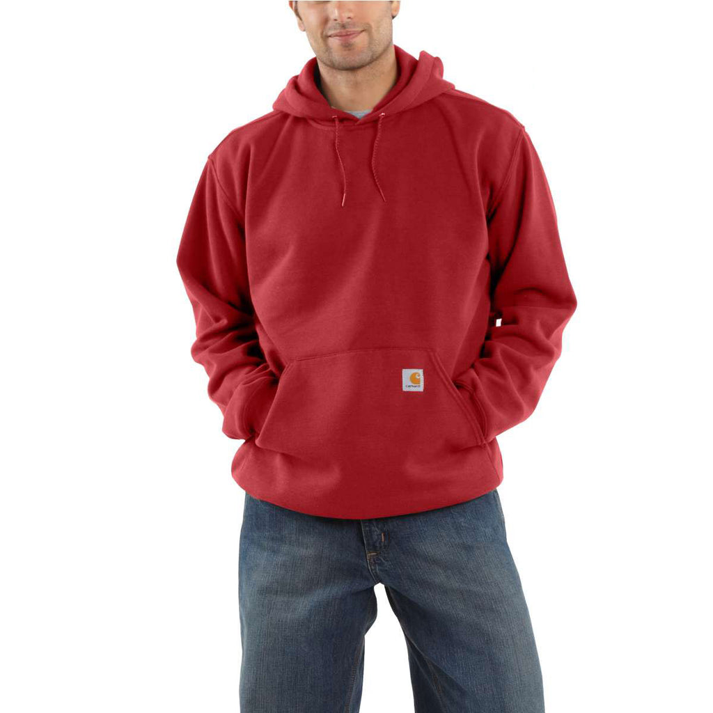 Carhartt Men's Tall Dark Crimson Midweight Hooded Sweatshirt