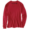 Carhartt Men's Red Signature Sleeve Logo Long Sleeve T-Shirt