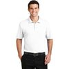 Port Authority Men's White Silk Touch Interlock Performance Polo