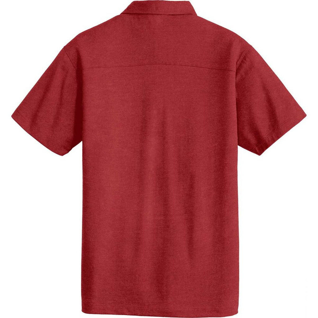 Port Authority Men's Flame Red Meridian Cotton Blend Polo