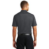 Port Authority Men's Battleship Grey Pinpoint Mesh Polo