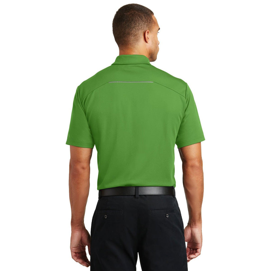 Port Authority Men's Treetop Green Pinpoint Mesh Polo
