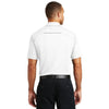 Port Authority Men's White Pinpoint Mesh Polo