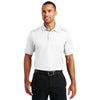 Port Authority Men's White Pinpoint Mesh Polo