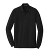 au-k8000ls-port-authority-black-polo