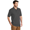 Port Authority Men's Charcoal Heather Ezcotton Polo