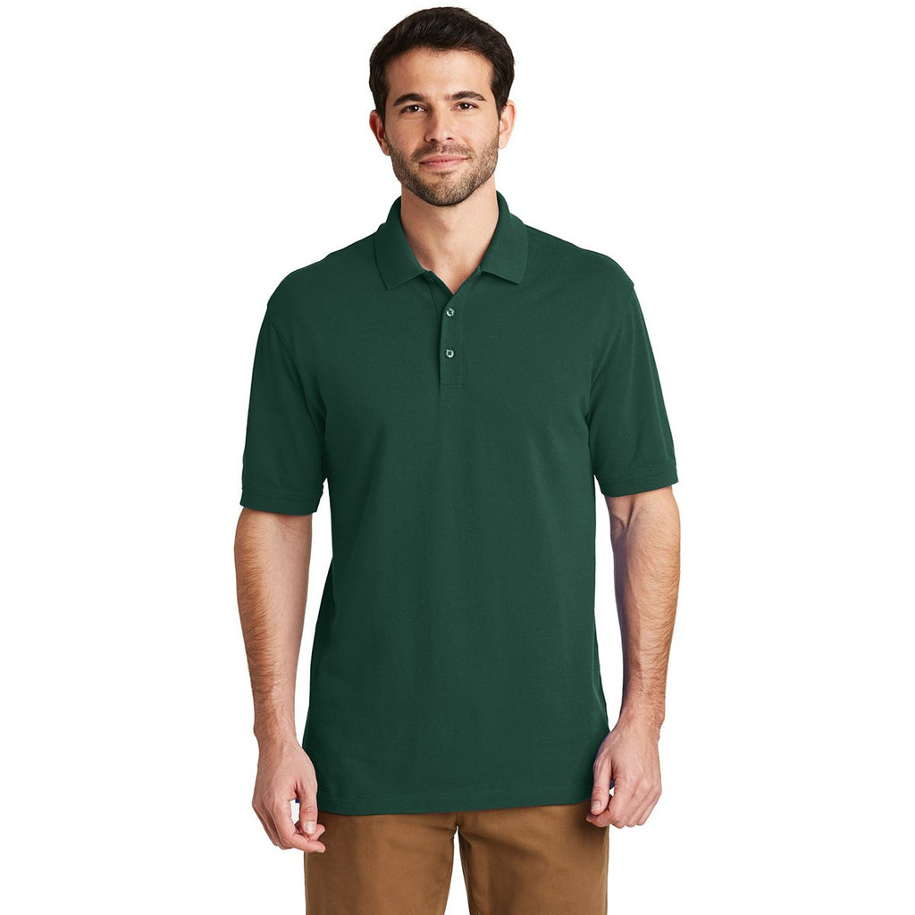 Port Authority Men's Green Glen Ezcotton Polo