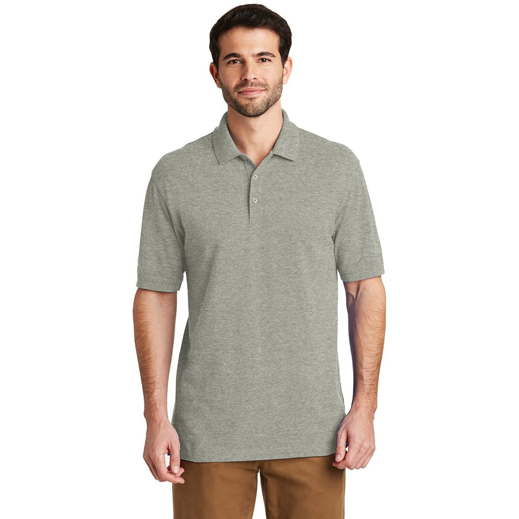 Port Authority Men's Oxford Heather Ezcotton Polo