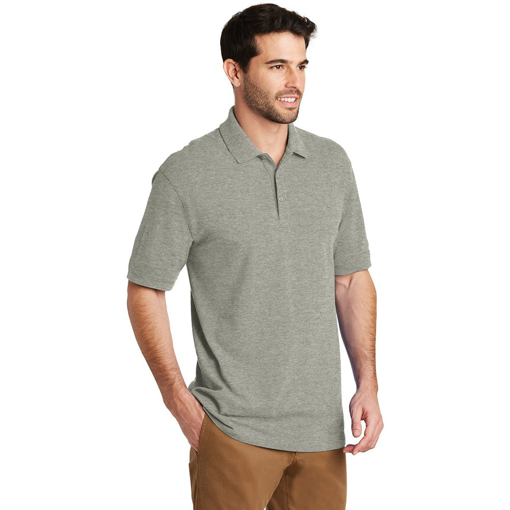 Port Authority Men's Oxford Heather Ezcotton Polo