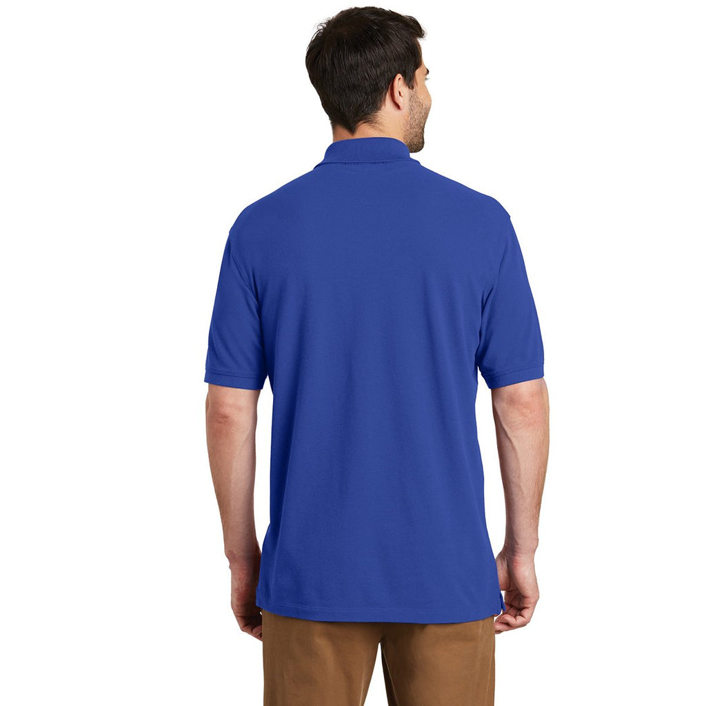 Port Authority Men's True Royal Ezcotton Polo