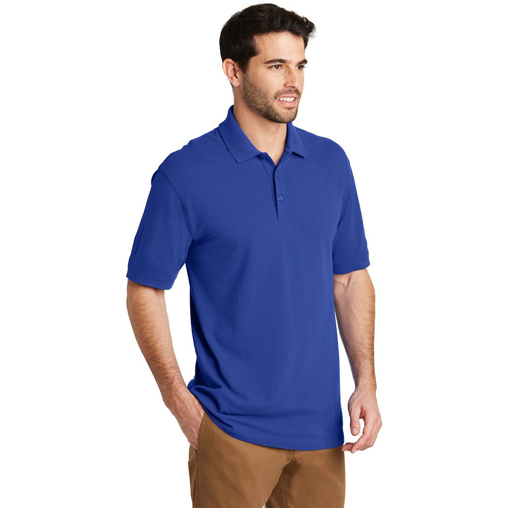 Port Authority Men's True Royal Ezcotton Polo