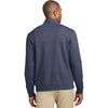 Port Authority Men's Estate Blue Heather/Charcoal Heather Interlock 1/4-Zip