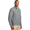 Port Authority Men's Medium Heather Grey/Charcoal Heather Interlock 1/4-Zip