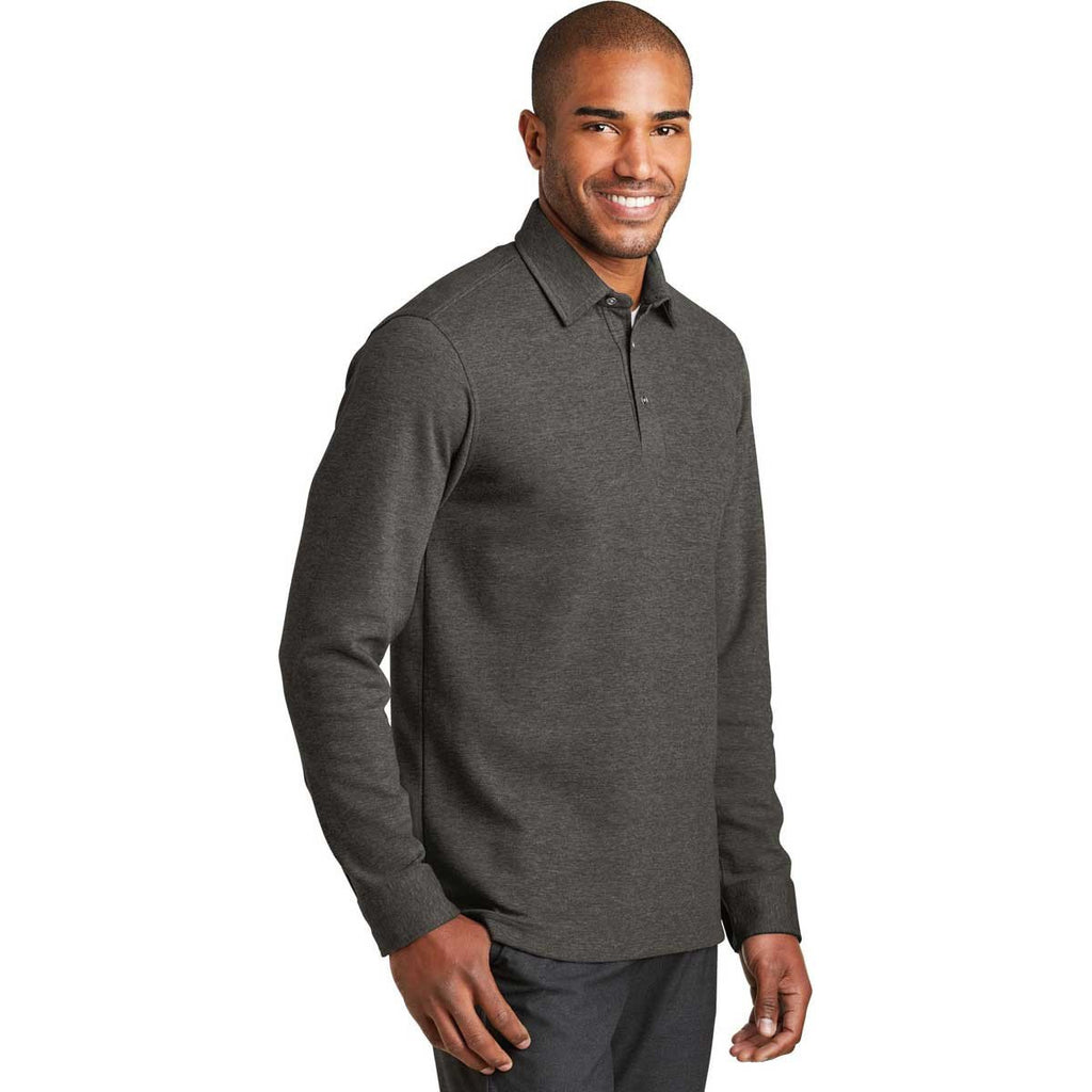 Port Authority Men's Charcoal Heather/Medium Heather Grey Interlock Polo Cover-Up