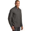 Port Authority Men's Charcoal Heather/Medium Heather Grey Interlock Polo Cover-Up