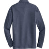 Port Authority Men's Estate Blue Heather/Charcoal Heather Interlock Polo Cover-Up