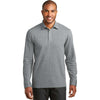 Port Authority Men's Medium Heather Grey/Charcoal Heather Interlock Polo Cover-Up