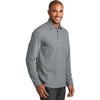 Port Authority Men's Medium Heather Grey/Charcoal Heather Interlock Polo Cover-Up