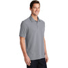 Port & Company Men's Silver Ring Spun Pique Polo