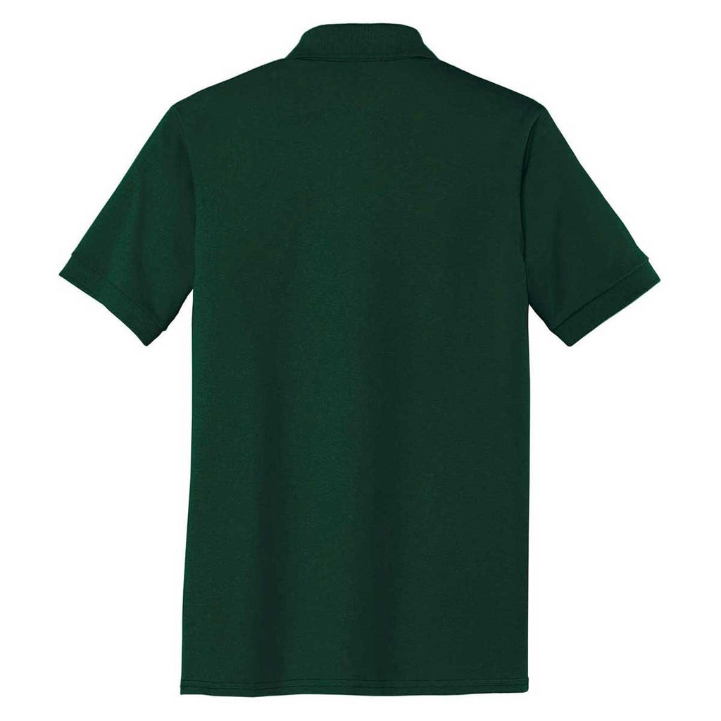 Port & Company Men's Dark Green Tall Core Blend Jersey Knit Polo