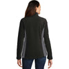 Port Authority Women's Black/Battleship Grey Colorblock Value Fleece Jacket
