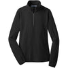 au-l224-port-authority-women-black-microfleece-zip