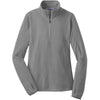 au-l224-port-authority-women-grey-microfleece-zip