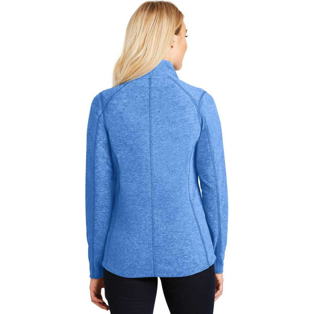 Port Authority Women's Light Royal Heather Microfleece Full-Zip Jacket