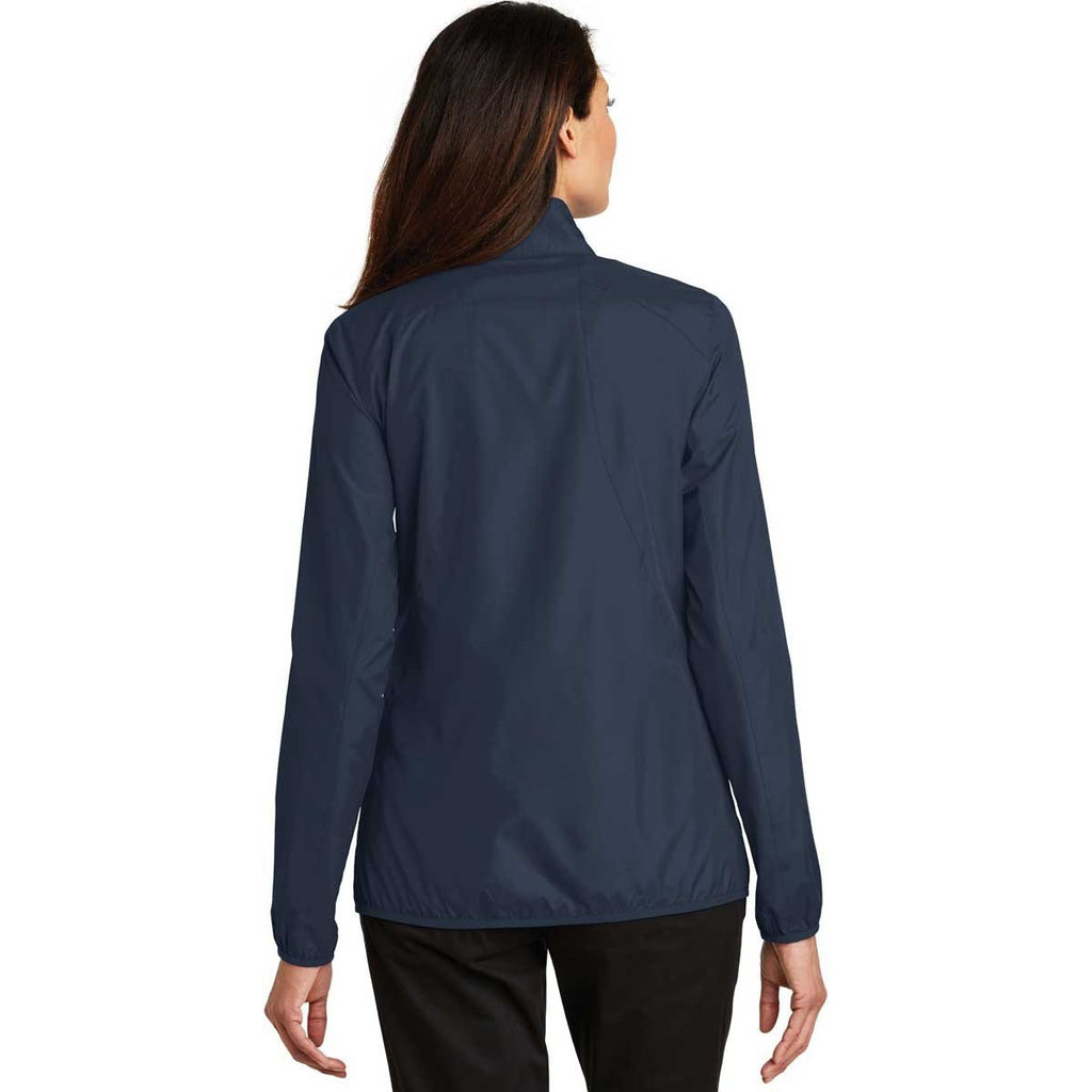 Port Authority Women's Dress Blue Navy Zephyr Full-Zip Jacket