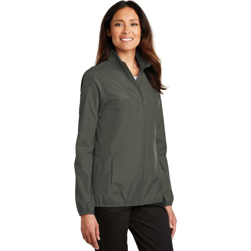 Port Authority Women's Grey Steel Zephyr Full-Zip Jacket