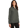 Port Authority Women's Grey Steel Zephyr Full-Zip Jacket