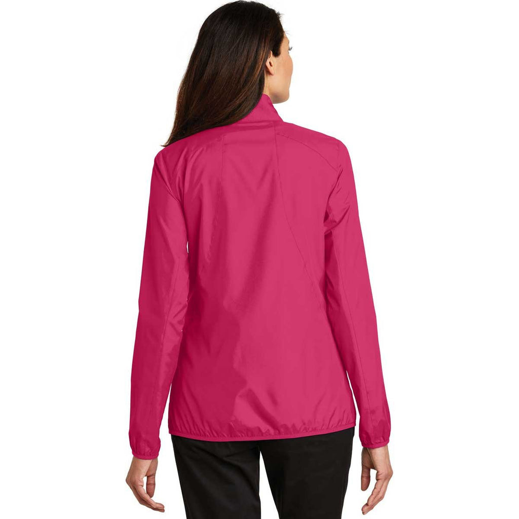 Port Authority Women's Pink Azalea Zephyr Full-Zip Jacket