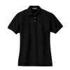 au-l420-port-authority-womens-black-pique-polo