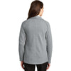 Port Authority Women's Medium Heather Grey/Charcoal Heather Interlock Cardigan
