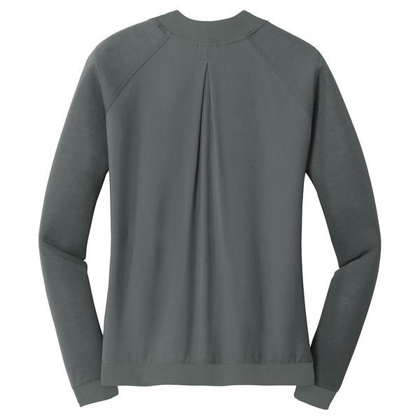 Port Authority Women's Grey Smoke Concept Bomber Cardigan