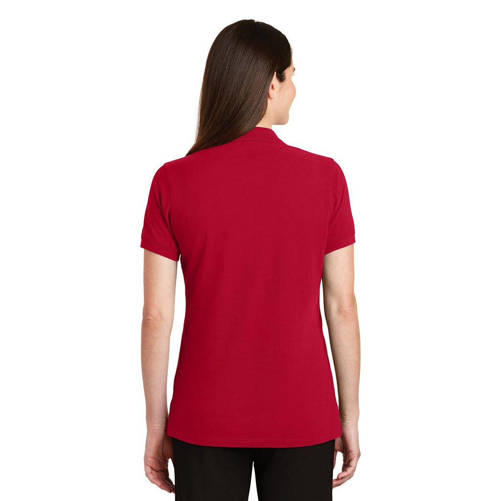 Port Authority Women's Apple Red Ezcotton Polo