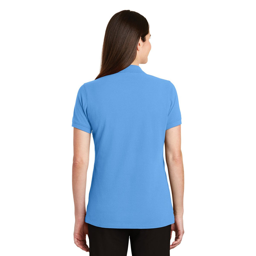 Port Authority Women's Azure Blue Ezcotton Polo