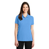 Port Authority Women's Azure Blue Ezcotton Polo