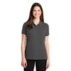 Port Authority Women's Charcoal Heather Ezcotton Polo