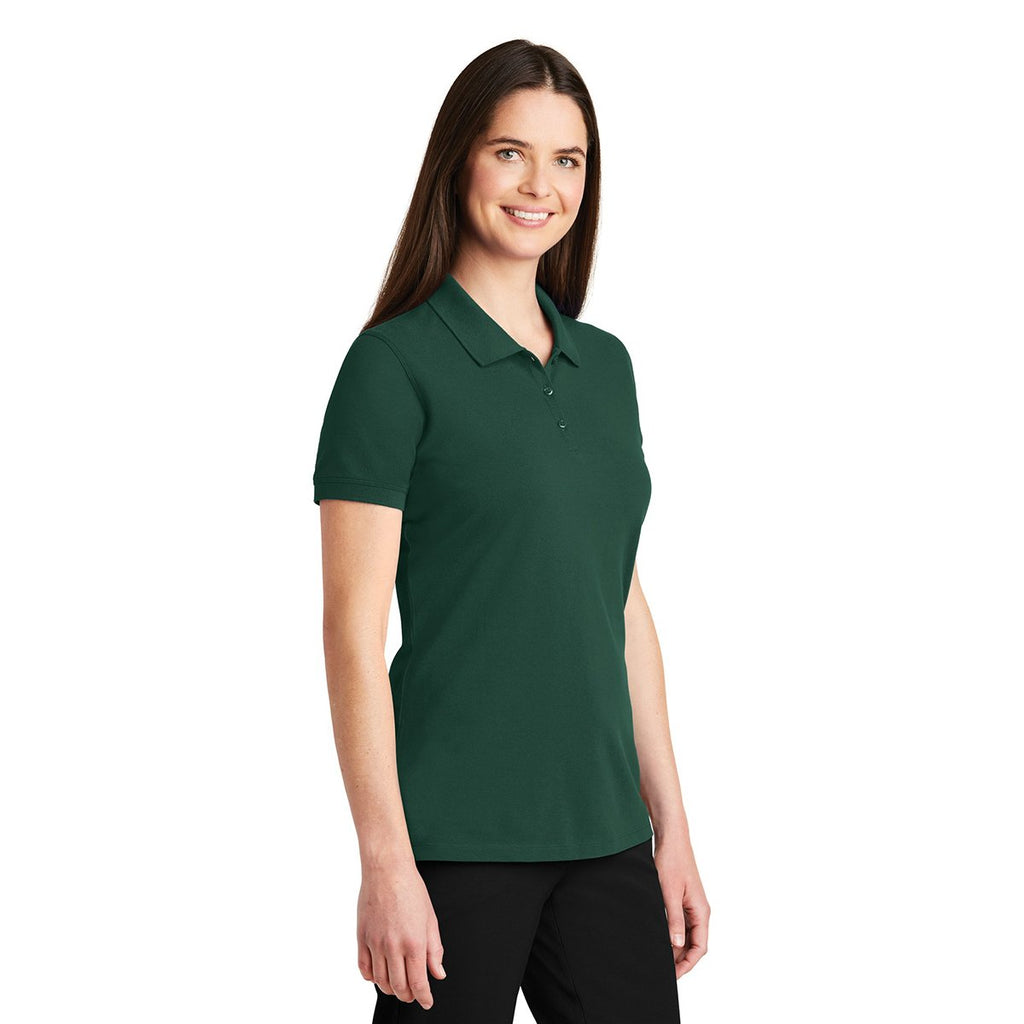 Port Authority Women's Green Glen Ezcotton Polo