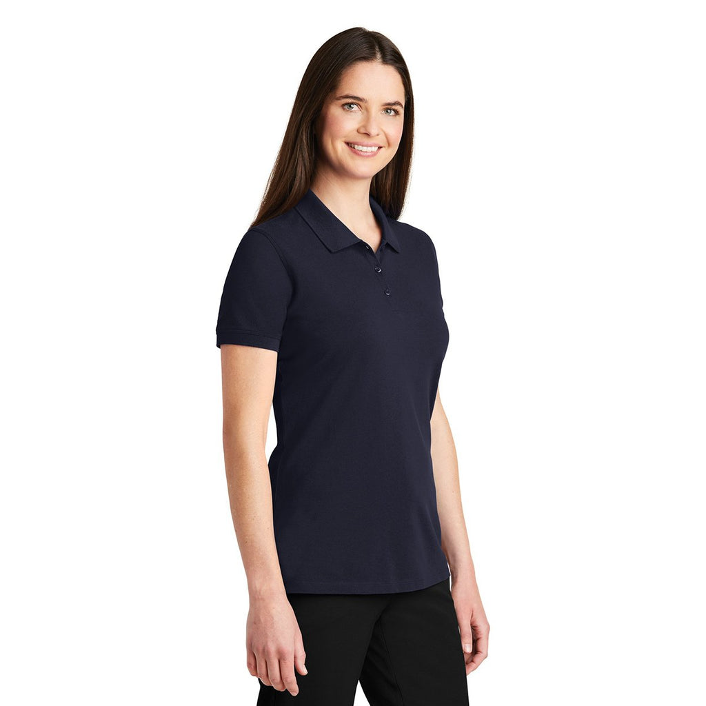 Port Authority Women's Navy Ezcotton Polo