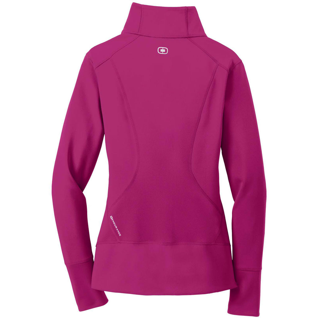 OGIO Women's Flush Pink Endurance Fulcrum Full-Zip