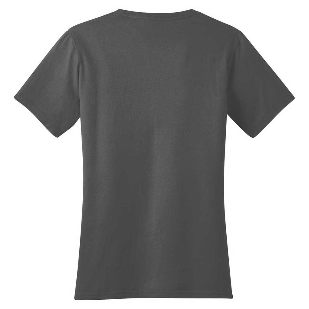 Port & Company Women's Charcoal Ring Spun Cotton Tee