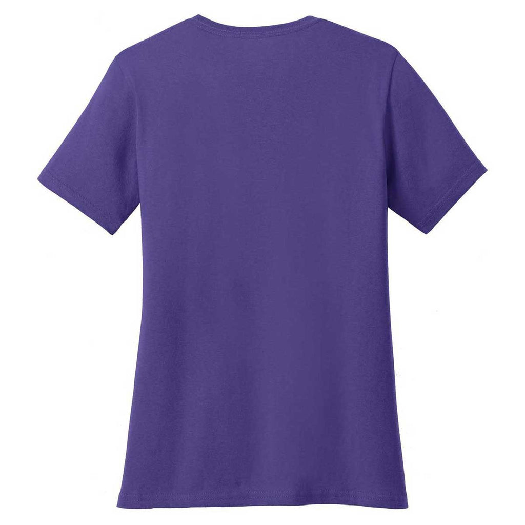 Port & Company Women's Purple Core Cotton Tee